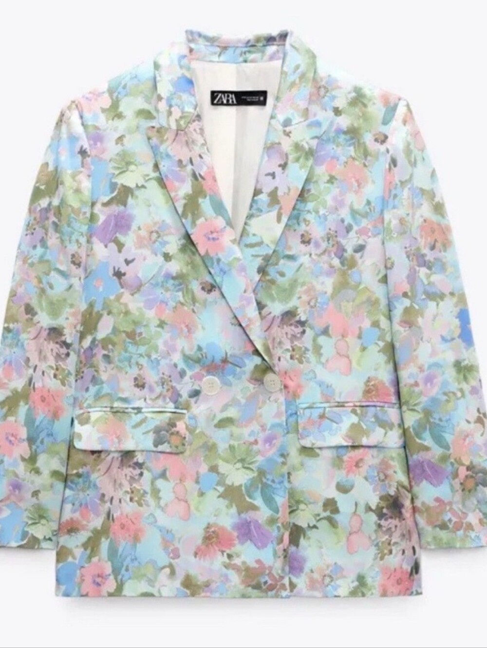 ZARA Pastel Floral Blazer